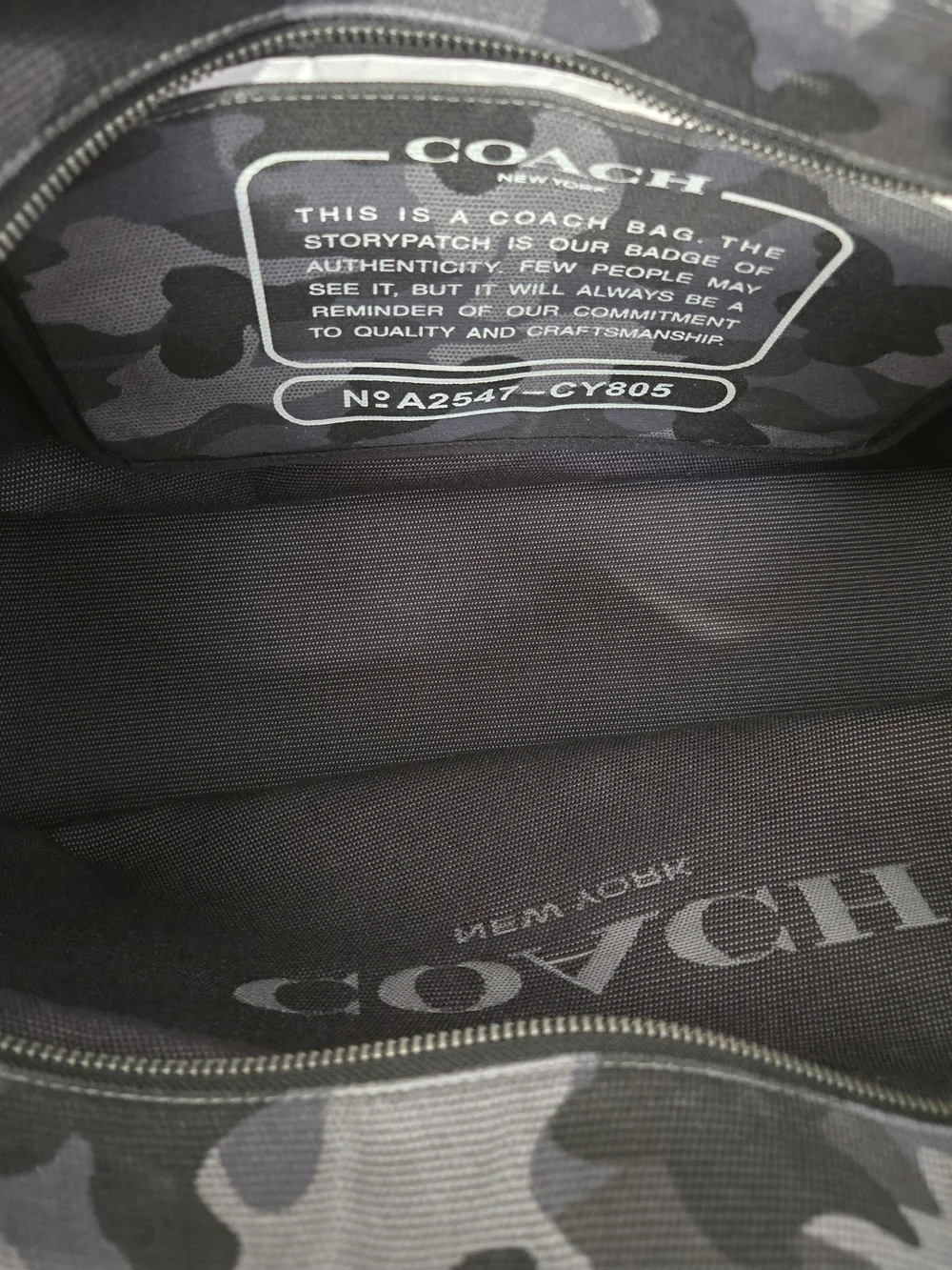 Coach Tote 38 In Camo Print
